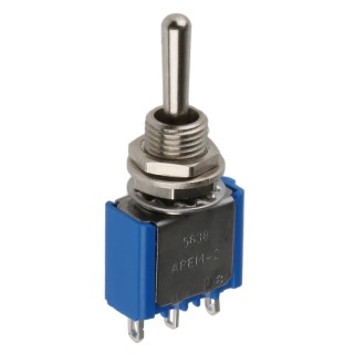 APEM Panel Mount Toggle Switch On-Off-On SPST Solder Terminal 30 V dc 250 V ac 5638A