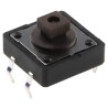 APEM Brown Tactile Switch Plunger 3.8 mm SPST-NO 50mA 12 V dc Surface DTS24NV