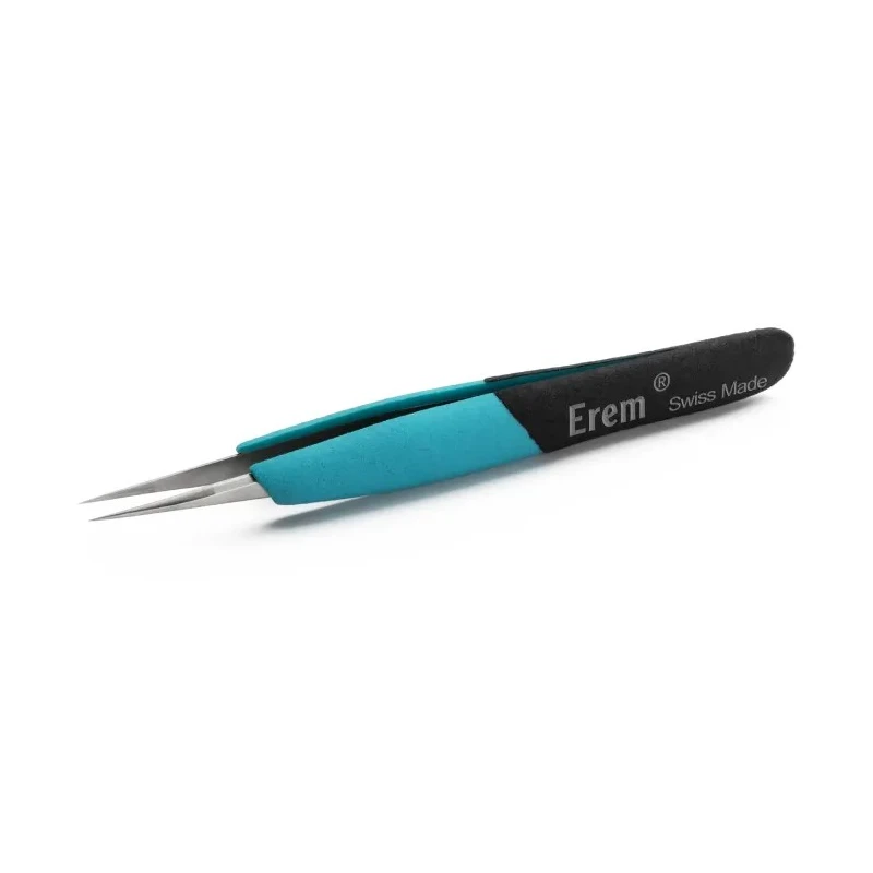 Weller Erem 4.7in Stainless Steel Pointed ESD Safe Tweezer E3CSA