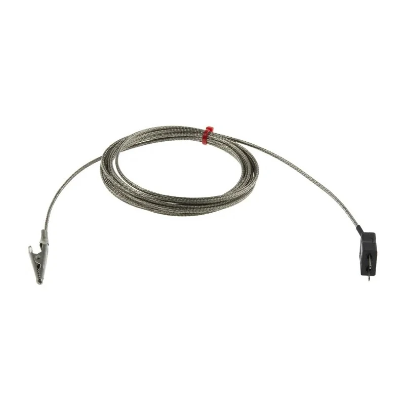 RS PRO Crocodile Clip Type J Thermocouple 3 m Cable Length Stainless Steel Probe 174-1672