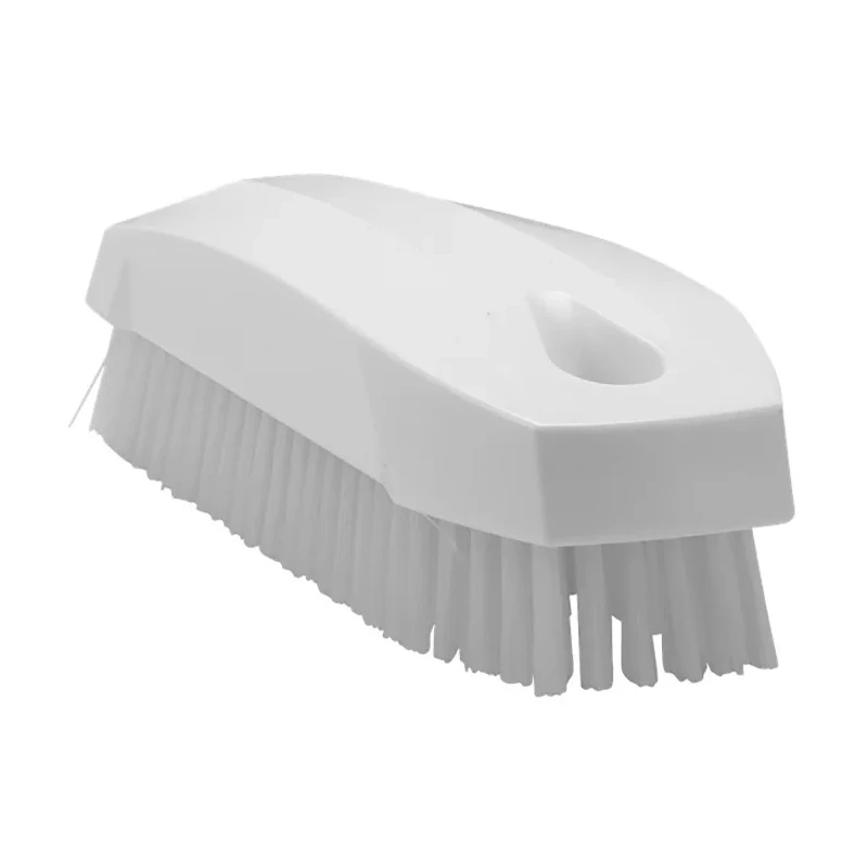 Vikan Hard Bristle White Scrubbing Brush with 17mm Polyethylene Terephthalate Bristle Length 64405