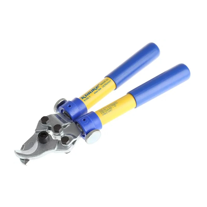 Klauke Fine Cable Cutter 26mm Cutting Capacity, Steel Jaw, Anti Slip Rubber Grip, Plastic Handle, Telescopic K105/1