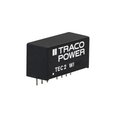 TRACOPOWER High Efficiency SIP-8 DC/DC Converter 12V, -12V Output, 83mA Current, 4.5-18V Input, 2W Power PCB TEC 2-1222WI