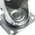 LAG Braked Swivel Castor with 230 kg Load Capacity, 200 mm Rubber Wheel, Galvanised Steel Frame S501873