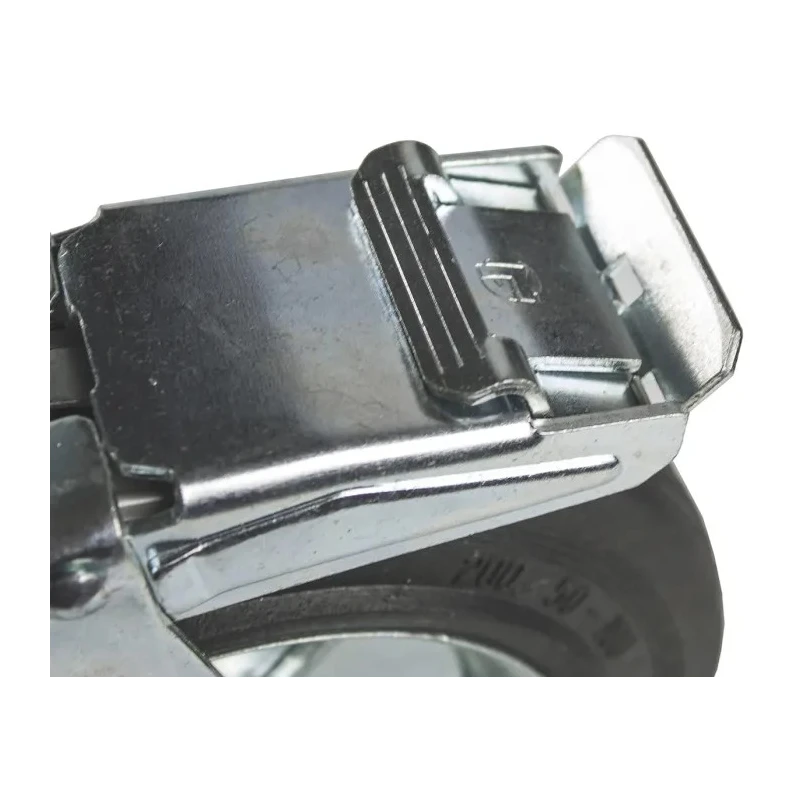 LAG Braked Swivel Castor with 230 kg Load Capacity, 200 mm Rubber Wheel, Galvanised Steel Frame S501873