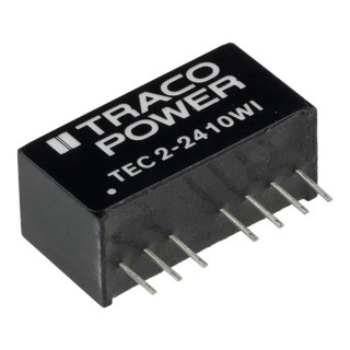 TRACOPOWER TEC 2WI Series DC/DC Converter 3.3V Output, 2W Power, 9-36V Input, 500mA Output Current, SIP Package TEC 2-2410WI