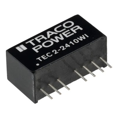 TRACOPOWER TEC 2WI Series DC/DC Converter 3.3V Output, 2W Power, 9-36V Input, 500mA Output Current, SIP Package TEC 2-2410WI