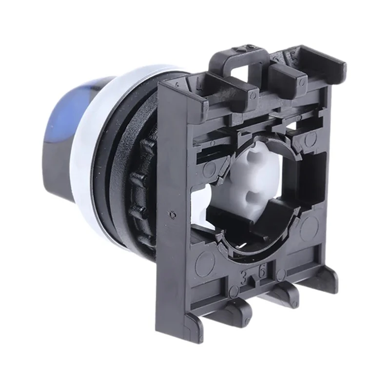 Eaton RMQ-Titan Series 2 Position Illuminated Selector Switch Head 22 mm Cutout Blue Handle IP66 78635873 M22-WRLK-B+M22-A
