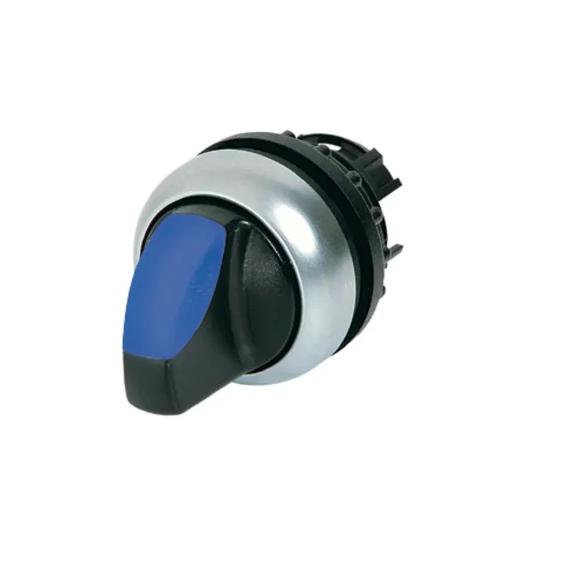 Eaton RMQ-Titan Series 2 Position Illuminated Selector Switch Head 22 mm Cutout Blue Handle IP66 78635873 M22-WRLK-B+M22-A