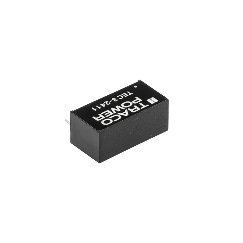 TRACOPOWER TEC 3 Series DC/DC Converter SIP-8 Package 5V DC 600mA Output Current 18V to 36V DC Input 3W 90°C Max TEC 3-2411
