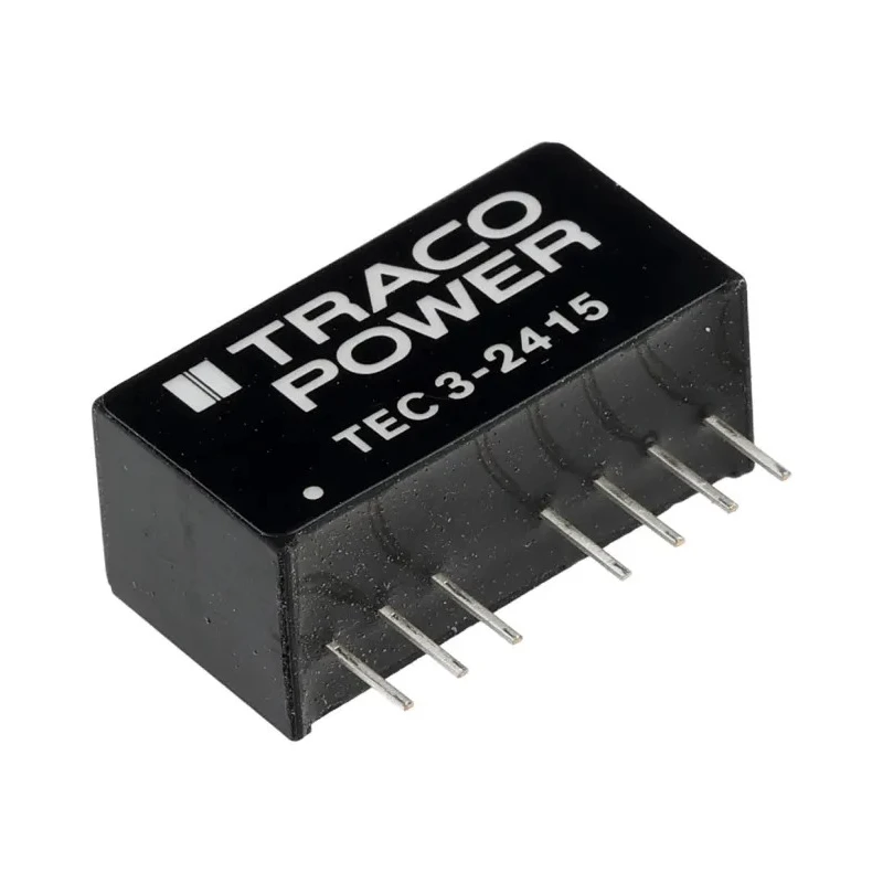 TRACOPOWER TEC 3 Series 3W SIP-8 DC/DC Converter 24V DC Output 125mA 18-36V DC Input TEC 3-2415