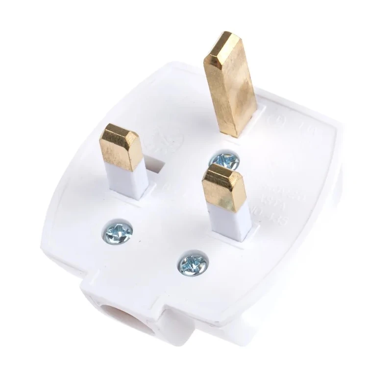 Legrand 13A 250V UK Type G Mains Plug White Thermoplastic Cable Screw Termination 0 503 26