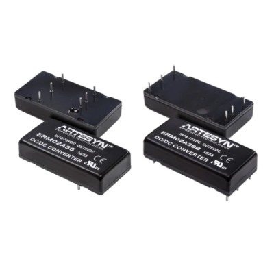Artesyn 10W 15V DC/DC Converter, 340mA Output Current, 9-36V Input, Through Hole Mount ERM00CC18B