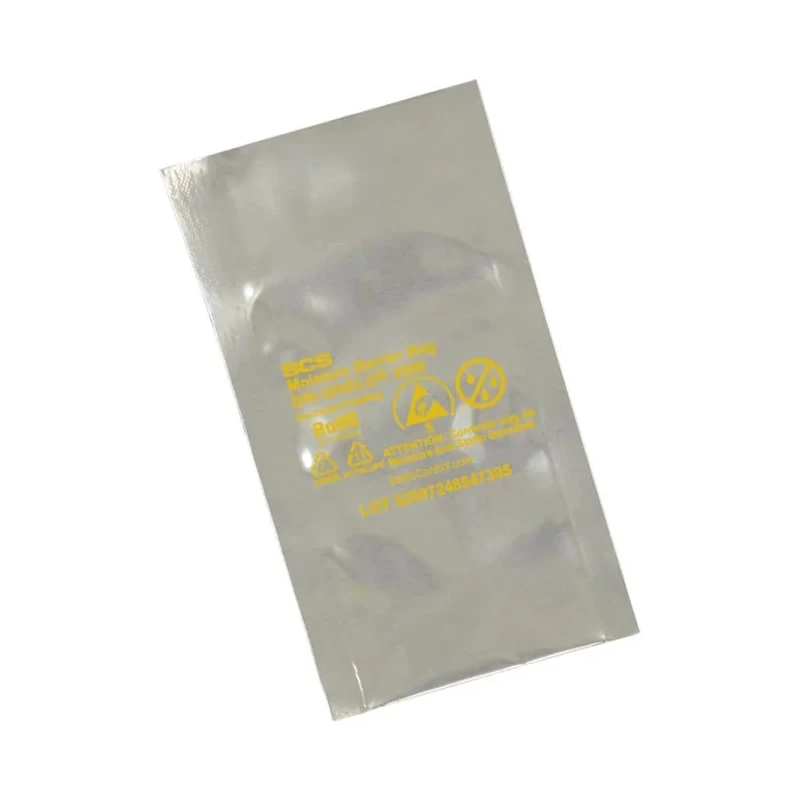 SCS Anti-Static Moisture Barrier Bag 254mm Width x 508mm Length Silver, 0.15mm Thickness D301020
