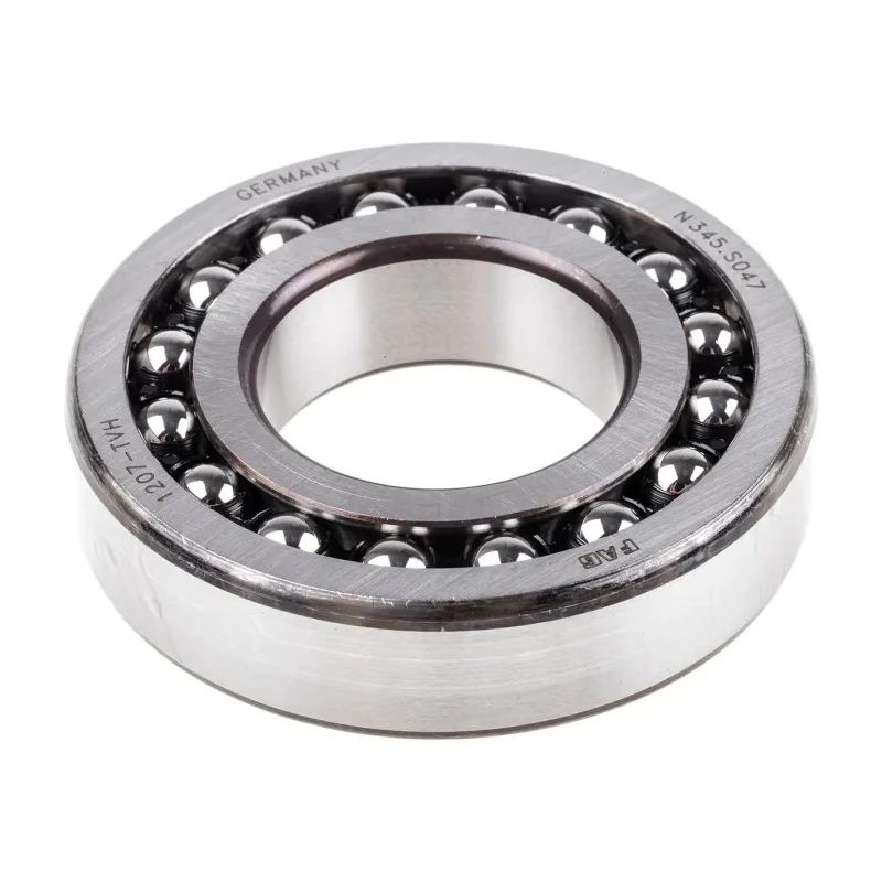 FAG Self-Aligning 2 Row Ball Bearing 35 mm ID 72 mm OD 17 mm Width Polyamide Cage Steel Balls TVH Series 1207-TVH