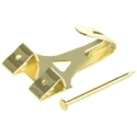 RS PRO Steel Brass Plated Angle Drive Hook 397-4869