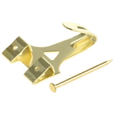 RS PRO Steel Brass Plated Angle Drive Hook 397-4869