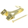 RS PRO Steel Brass Plated Angle Drive Hook 397-4869