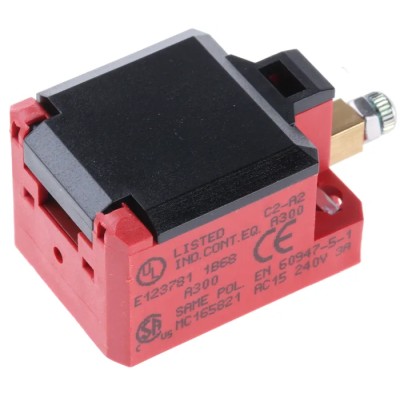 Bernstein AG C2 Series Plunger Interlock Switch 2 NC Contacts IP20 Glass Reinforced Plastic Housing 6008804027
