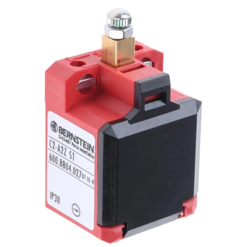 Bernstein AG C2 Series Plunger Interlock Switch 2 NC Contacts IP20 Glass Reinforced Plastic Housing 6008804027