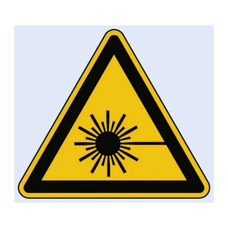 Wolk Hazard Warning Sign Laser Beam Warning Aluminium 200mm x 200mm 11.0205