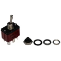 APEM Toggle Switch Panel Mount On-On DPST Tab Terminal 28 V dc 28 V ac 3646NF/2