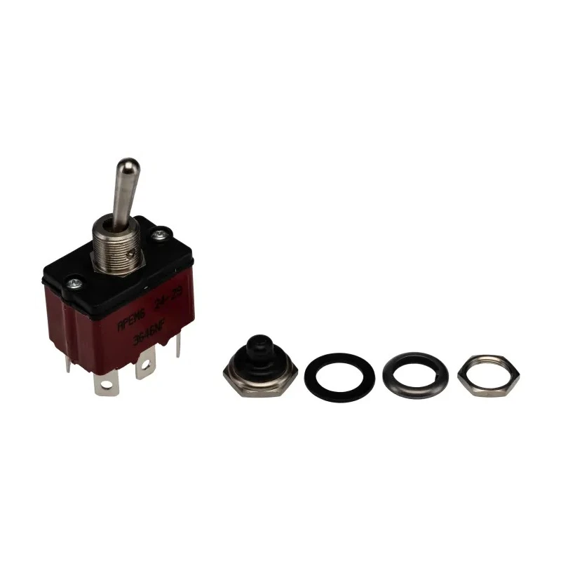 APEM Toggle Switch Panel Mount On-On DPST Tab Terminal 28 V dc 28 V ac 3646NF/2