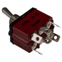 APEM Toggle Switch Panel Mount On-On DPST Tab Terminal 28 V dc 28 V ac 3646NF/2