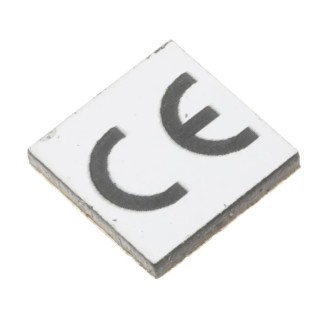RS PRO Adhesive Pre-Printed Adhesive Label CE 12.7mm x 12.7mm 50 Per Pack 419-0135