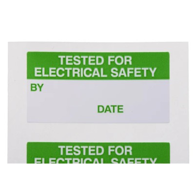 Brady Pre-Printed Adhesive Label TESTED for ELECTRICAL SAFETY, 38mm x 15mm, 120 Per Pack Y192617