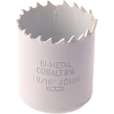 RS PRO 40 mm Diameter Cobalt Steel Bi-Metal Hole Saw Drill Bit for Non-Ferrous Metal, Wood, Plastic, Ferrous 174-9052
