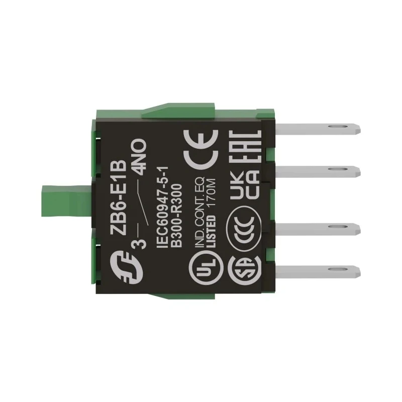 Schneider Electric Harmony Series Contact Block 250V 3A 1 NO Faston Terminal ZB6E1B