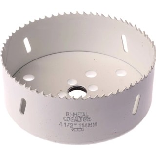 RS PRO 114 mm Diameter Cobalt Steel Bi-Metal Hole Saw Drill Bit for Non-Ferrous Metal, Ferrous, Wood, Plastic 174-9061