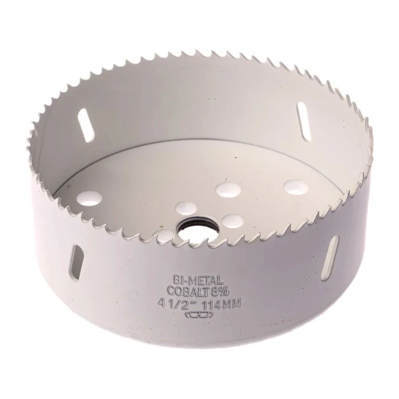 RS PRO 114 mm Diameter Cobalt Steel Bi-Metal Hole Saw Drill Bit for Non-Ferrous Metal, Ferrous, Wood, Plastic 174-9061