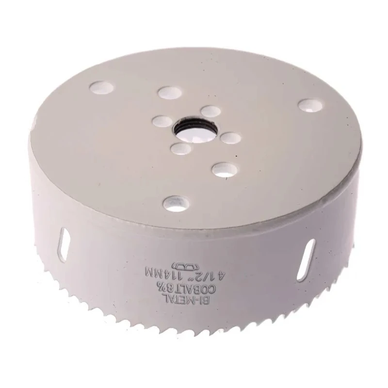 RS PRO 114 mm Diameter Cobalt Steel Bi-Metal Hole Saw Drill Bit for Non-Ferrous Metal, Ferrous, Wood, Plastic 174-9061