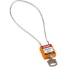 Brady Orange Rugged Reinforced Nylon Body Compact Cable Padlock with Sheathed Steel COMPACT CABLE PADLOCK ORANGE 40CM KD