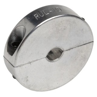Ruland Aluminium Two Piece Double Wide Shaft Collar Clamp Screw M3 x 10, OD 30 mm, Width 8 mm ENSP30-6MM-A