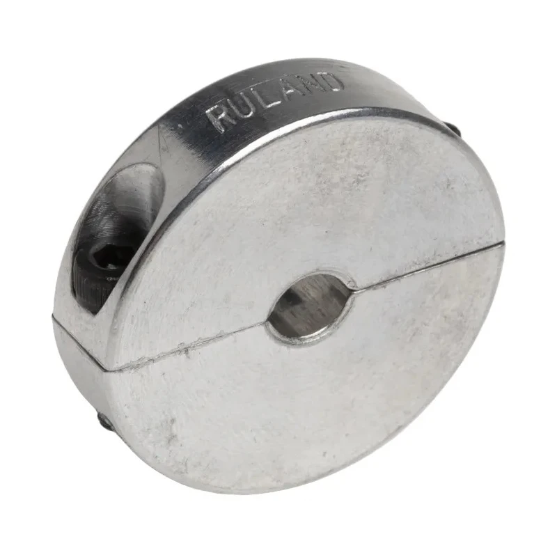 Ruland Aluminium Two Piece Double Wide Shaft Collar Clamp Screw M3 x 10, OD 30 mm, Width 8 mm ENSP30-6MM-A