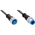 SICK Female 5 Way Straight to Male 5 Way Unterminated Sensor Actuator Cable, 1 m YF2A15-010UB5M2A15 / 2096007