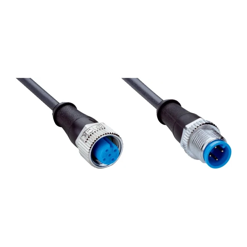 SICK Female 4 Way Straight to Male 4 Way Sensor Actuator Cable 600 mm YF2A14-C60UB3M2A14 / 2095999