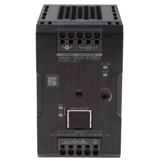 Omron S8VK-X Switched Mode DIN Rail Power Supply 28V DC, 5A, 120W, IP20, -40°C to 70°C Operating Temperature S8VK-X12024-EIP