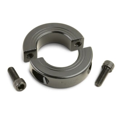 Ruland Carbon Steel Two Piece Double Wide Shaft Collar Clamp Screw, Bore 4 mm, OD 16 mm, Width 9 mm MSP-4-F