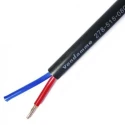 Van Damme 2 Core Audio Cable Grey 100m Oxygen-Free Copper Low Smoke Zero Halogen Jacket 278-515-080