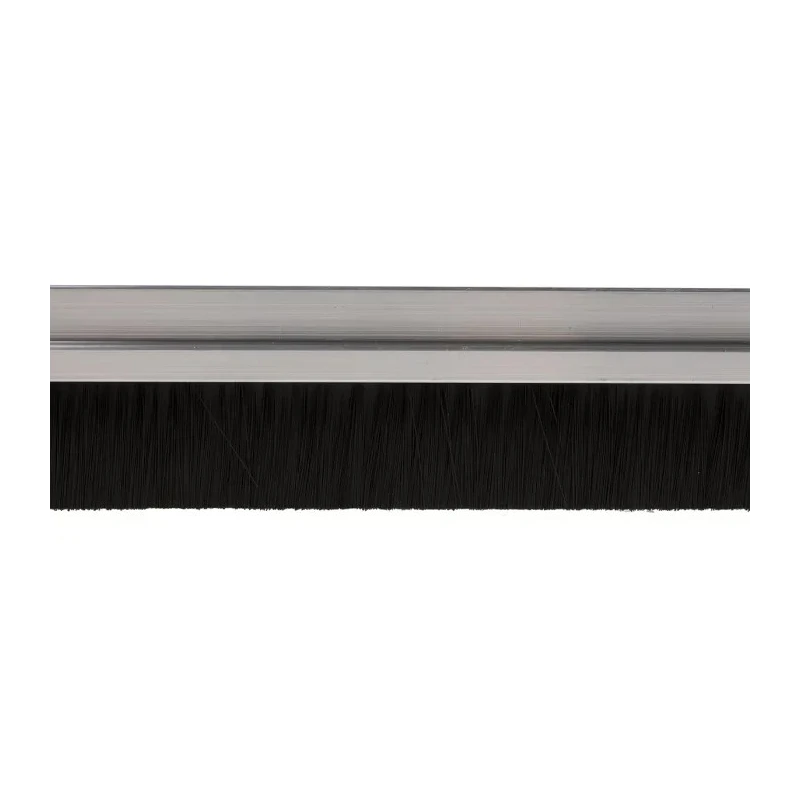 RS PRO Black Aluminium Brush Strip with 26 mm Polypropylene Bristles, 838 mm Length 444-2537