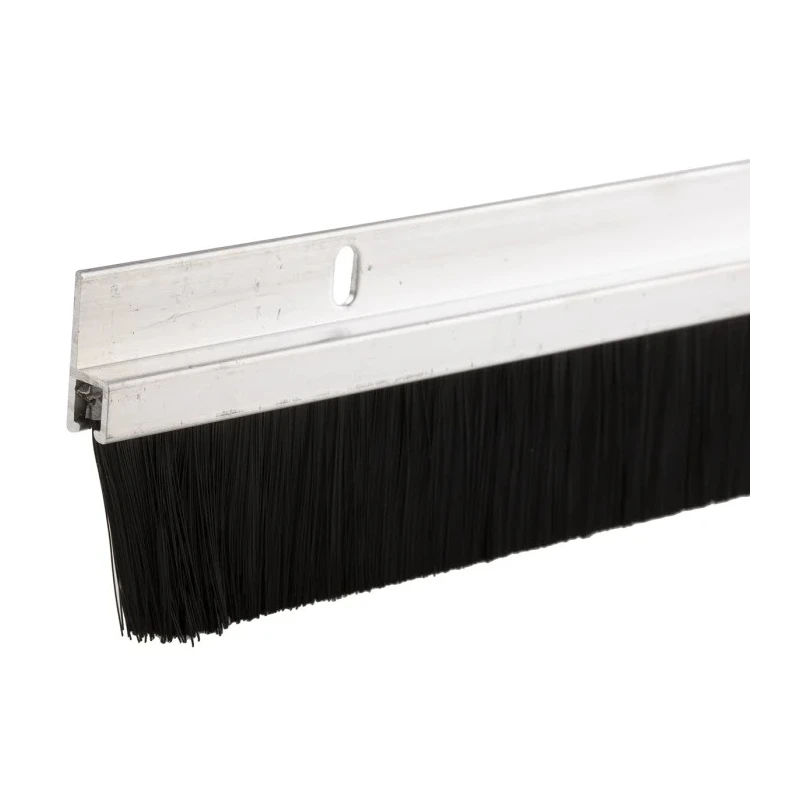 RS PRO Black Aluminium Brush Strip with 26 mm Polypropylene Bristles, 838 mm Length 444-2537