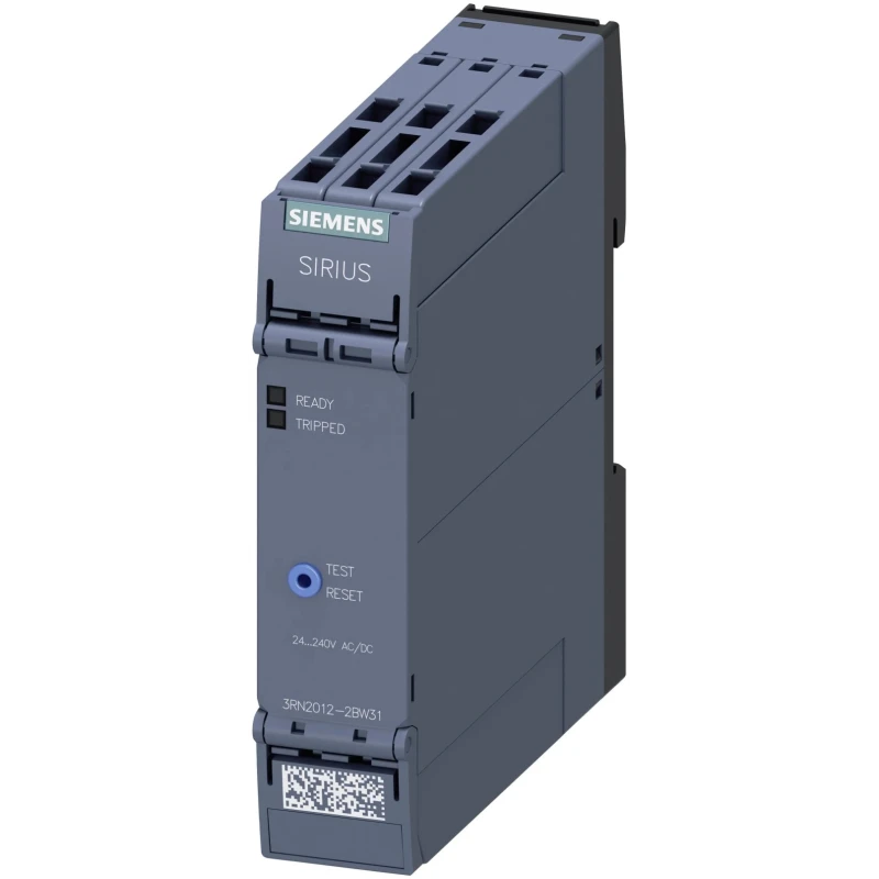 Siemens Monitoring Relay, DPDT Contact Configuration, DIN Rail Mount, 1W Power Consumption, Spring Terminal 3RN2012-2BW31