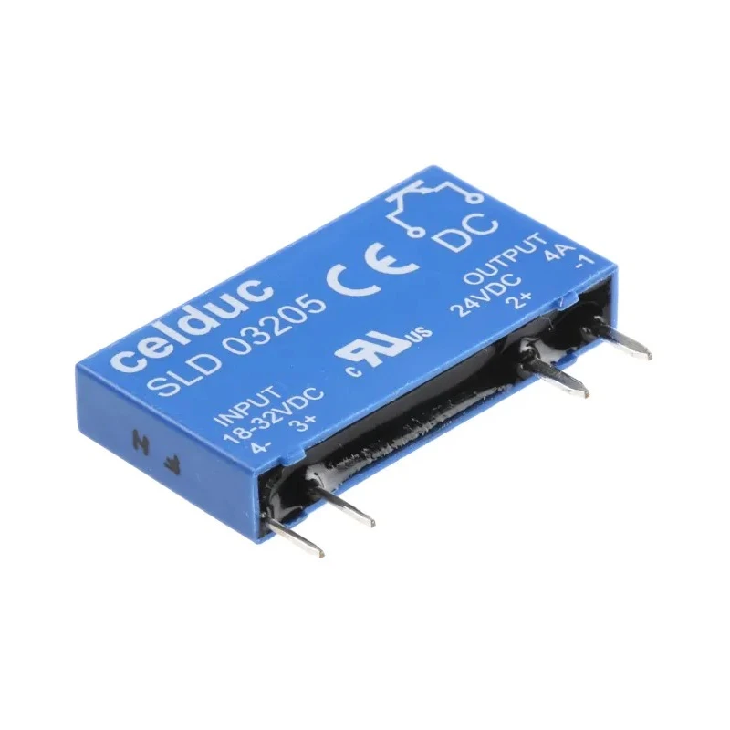 Celduc Solid State Relay SLD0x205 Series 4 A Load, PCB Mount, 32 V Load, 32 V dc Control SLD0x205