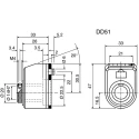 Elesa 4 Digit Mechanical Position Indicator Counter, Clockwise Rotation, 85mm Digit Height DD51