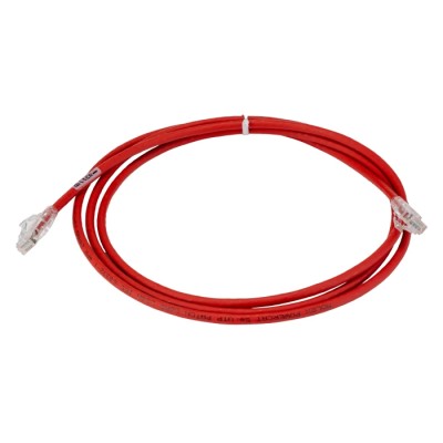 Molex CES Cat5e Ethernet Cable 2 m Red RJ45 Male to RJ45 Male U/UTP PVC PCD-01003-0C