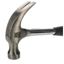 RS PRO Medium Carbon Steel Head Claw Hammer with Carbon Steel Handle, 450 g 449-9858